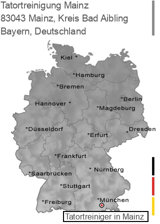 Tatortreinigung Mainz, Kreis Bad Aibling, 83043 Mainz