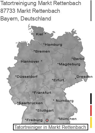 Tatortreinigung Markt Rettenbach, 87733 Markt Rettenbach
