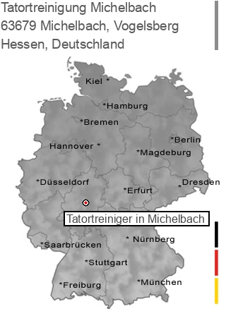 Tatortreinigung Michelbach, Vogelsberg, 63679 Michelbach