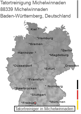 Tatortreinigung Michelwinnaden, 88339 Michelwinnaden