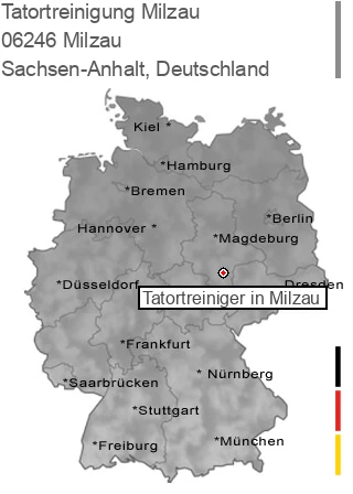 Tatortreinigung Milzau, 06246 Milzau