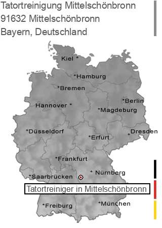 Tatortreinigung Mittelschönbronn, 91632 Mittelschönbronn