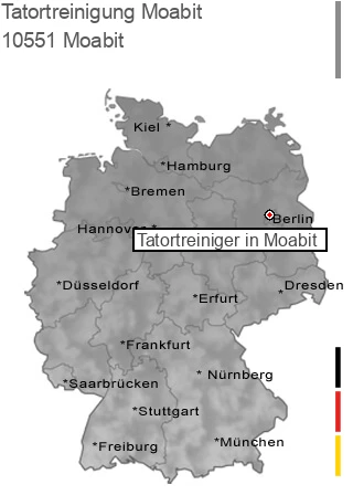 Tatortreinigung Moabit, 10551 Moabit