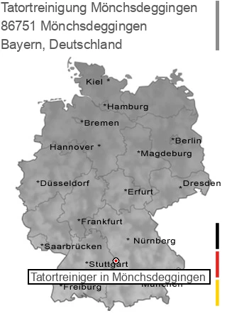 Tatortreinigung Mönchsdeggingen, 86751 Mönchsdeggingen