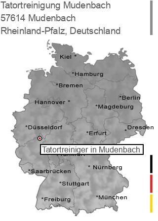 Tatortreinigung Mudenbach, 57614 Mudenbach