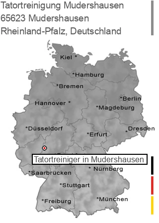 Tatortreinigung Mudershausen, 65623 Mudershausen