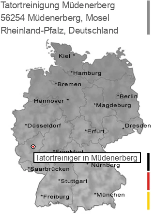 Tatortreinigung M&uuml;denerberg, Mosel, 56254 Müdenerberg