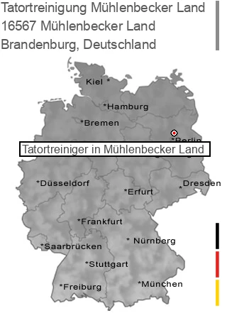 Tatortreinigung Mühlenbecker Land, 16567 Mühlenbecker Land