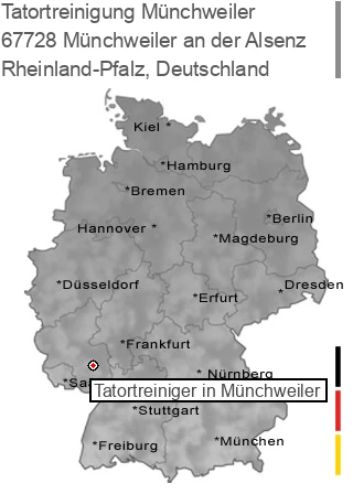 Tatortreinigung Münchweiler an der Alsenz, 67728 Münchweiler