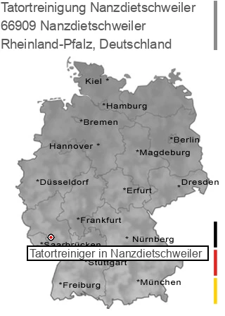 Tatortreinigung Nanzdietschweiler, 66909 Nanzdietschweiler