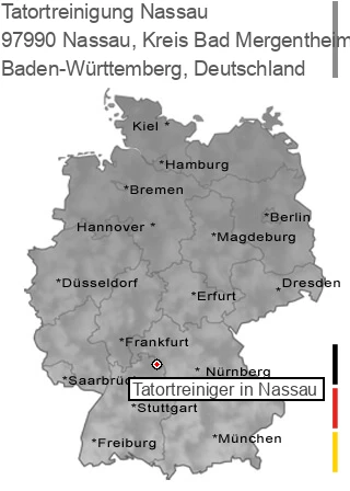 Tatortreinigung Nassau, Kreis Bad Mergentheim, 97990 Nassau