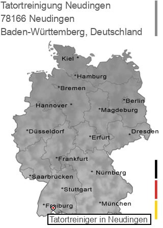 Tatortreinigung Neudingen, 78166 Neudingen