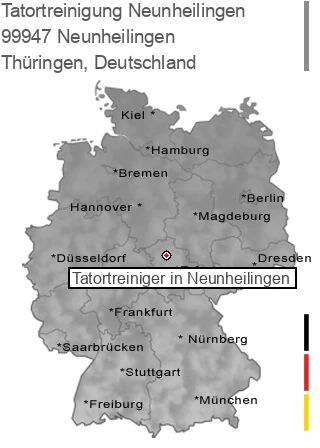Tatortreinigung Neunheilingen, 99947 Neunheilingen