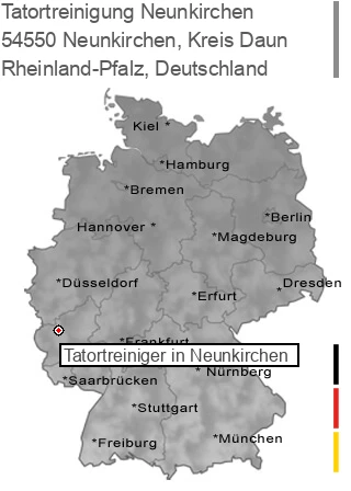 Tatortreinigung Neunkirchen, Kreis Daun, 54550 Neunkirchen