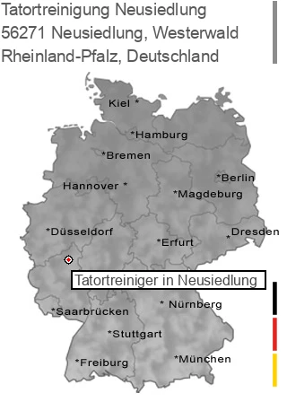 Tatortreinigung Neusiedlung, Westerwald, 56271 Neusiedlung