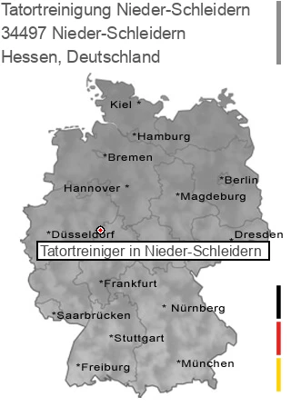 Tatortreinigung Nieder-Schleidern, 34497 Nieder-Schleidern