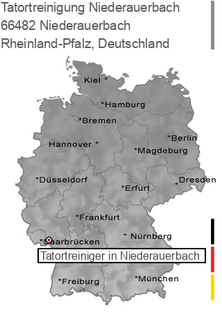 Tatortreinigung Niederauerbach, 66482 Niederauerbach