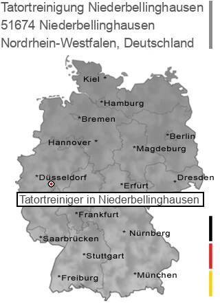 Tatortreinigung Niederbellinghausen, 51674 Niederbellinghausen