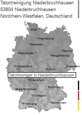 Tatortreinigung Niederbruchhausen, 53804 Niederbruchhausen