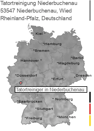 Tatortreinigung Niederbuchenau, Wied, 53547 Niederbuchenau