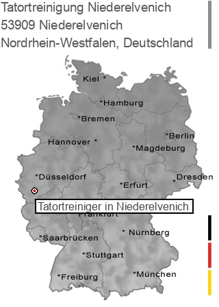 Tatortreinigung 53909 Niederelvenich, Nordrhein-Westfalen Tatortreinigung Niederelvenich, 53909 Niederelvenich