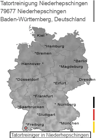 Tatortreinigung Niederhepschingen, 79677 Niederhepschingen