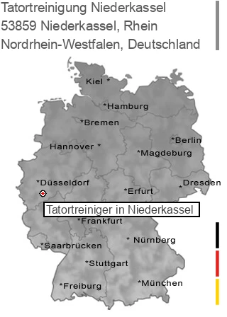 Tatortreinigung Niederkassel, Rhein, 53859 Niederkassel