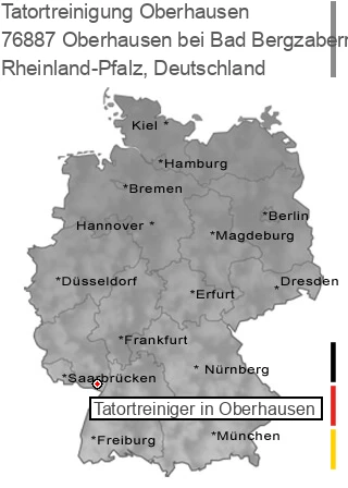 Tatortreinigung 76887 Oberhausen, Rheinland-Pfalz Tatortreinigung Oberhausen bei Bad Bergzabern, 76887 Oberhausen