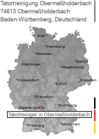 Tatortreinigung Obermaßholderbach, 74613 Obermaßholderbach