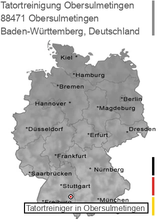 Tatortreinigung Obersulmetingen, 88471 Obersulmetingen