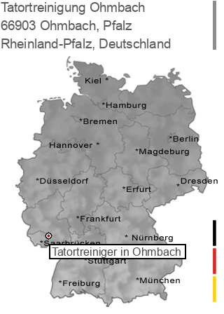 Tatortreinigung Ohmbach, Pfalz, 66903 Ohmbach