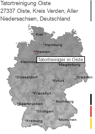 Tatortreinigung Oiste, Kreis Verden, Aller, 27337 Oiste