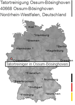 Tatortreinigung Ossum-Bösinghoven, 40668 Ossum-Bösinghoven