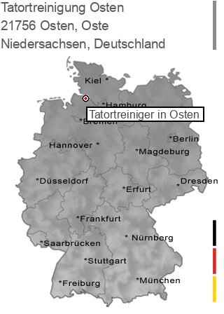 Tatortreinigung Osten, Oste, 21756 Osten