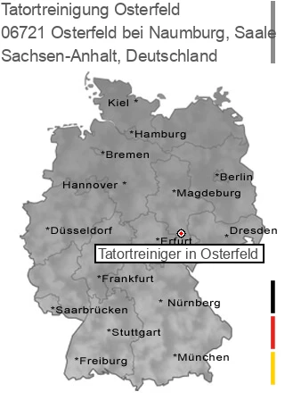 Tatortreinigung Osterfeld bei Naumburg, Saale, 06721 Osterfeld
