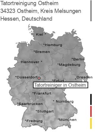 Tatortreinigung Ostheim, Kreis Melsungen, 34323 Ostheim