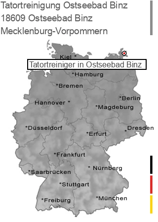 Tatortreinigung Ostseebad Binz, 18609 Ostseebad Binz