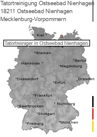 Tatortreinigung Ostseebad Nienhagen, 18211 Ostseebad Nienhagen