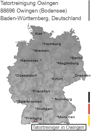 Tatortreinigung Owingen (Bodensee), 88696 Owingen