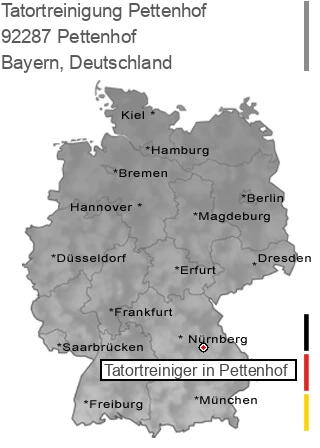 Tatortreinigung Pettenhof, 92287 Pettenhof