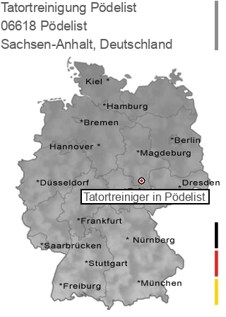 Tatortreinigung Pödelist, 06618 Pödelist