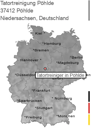 Tatortreinigung P&ouml;hlde, 37412 Pöhlde