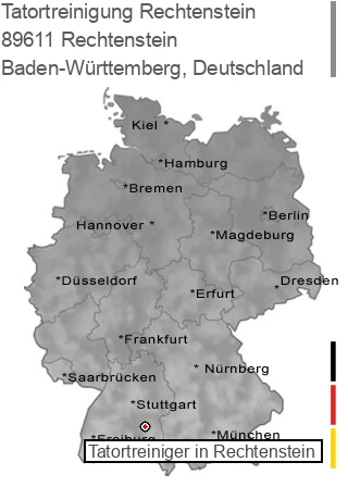 Tatortreinigung 89611 Rechtenstein, Baden-Württemberg Tatortreinigung Rechtenstein, 89611 Rechtenstein