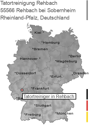 Tatortreinigung Rehbach bei Sobernheim, 55566 Rehbach