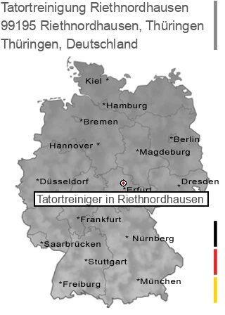 Tatortreinigung Riethnordhausen, Thüringen, 99195 Riethnordhausen