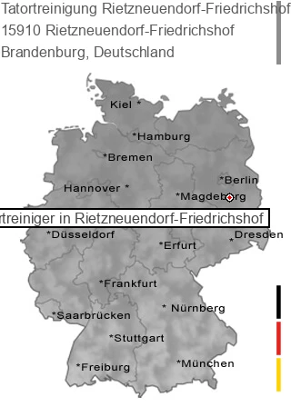 Tatortreinigung Rietzneuendorf-Friedrichshof, 15910 Rietzneuendorf-Friedrichshof