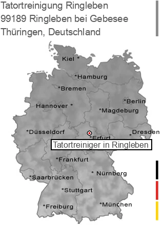 Tatortreinigung Ringleben bei Gebesee, 99189 Ringleben