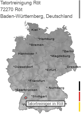 Tatortreinigung Röt, 72270 Röt