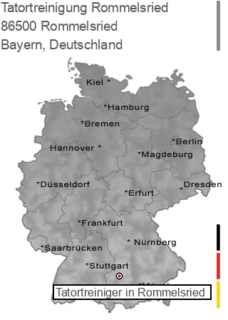 Tatortreinigung Rommelsried, 86500 Rommelsried