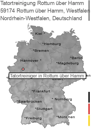 Tatortreinigung Rottum über Hamm, Westfalen, 59174 Rottum über Hamm
